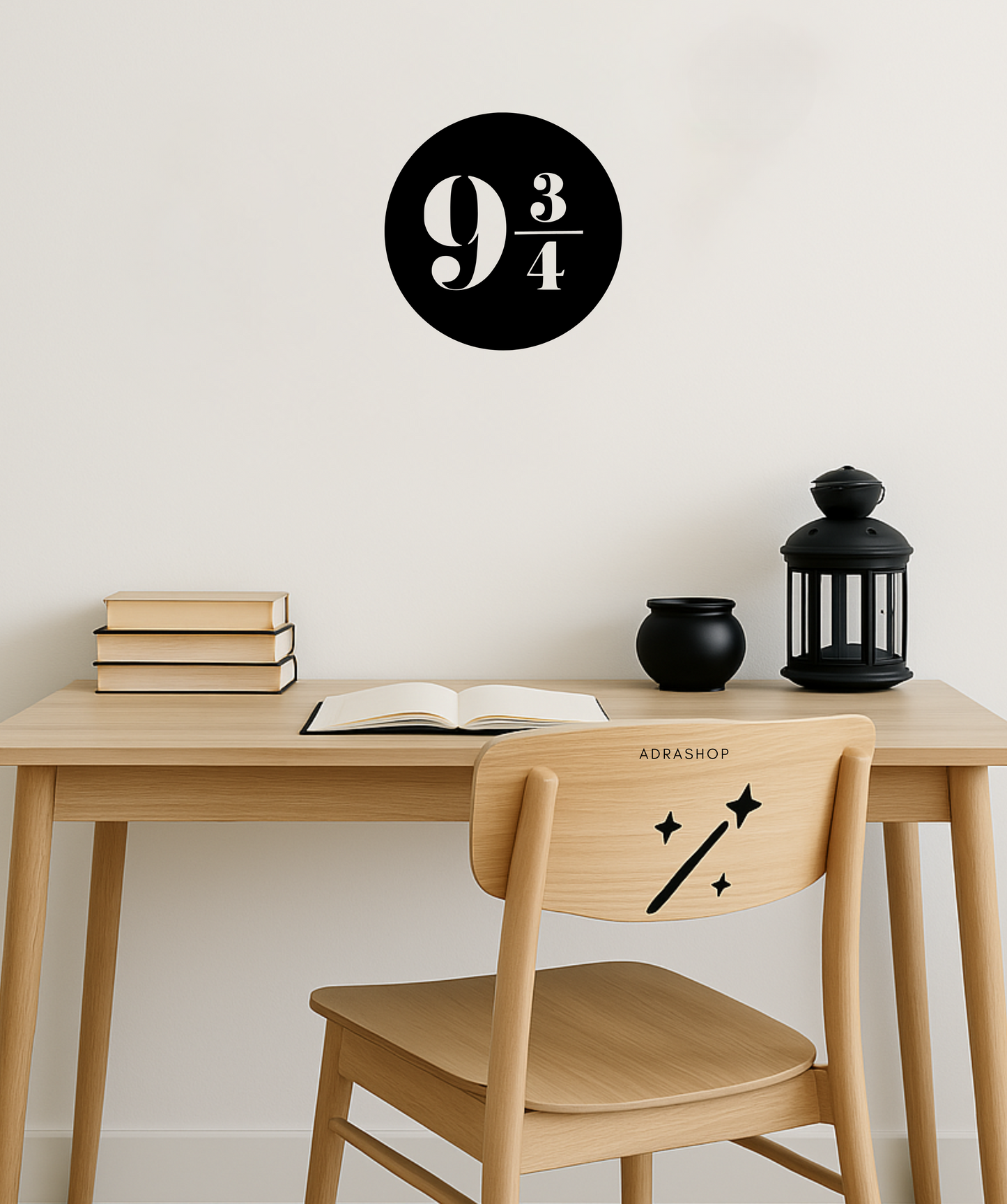 Cuadro en madera MDF de plataforma 9 3/4 de Harry Potter