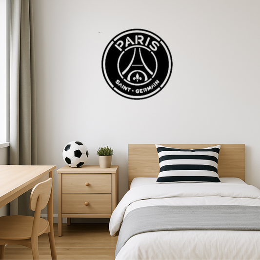 Cuadro PSG escudo decorativo moderno MDF
